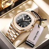 OVERFLY POEDAGAR Analog Luxury Rose Gold wrist Watch For Men