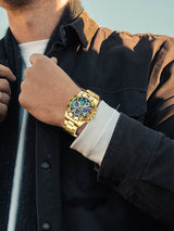 OVERFLY BIDEN Mens Watch Analog Chronograph Luxury wrist Watch for Men