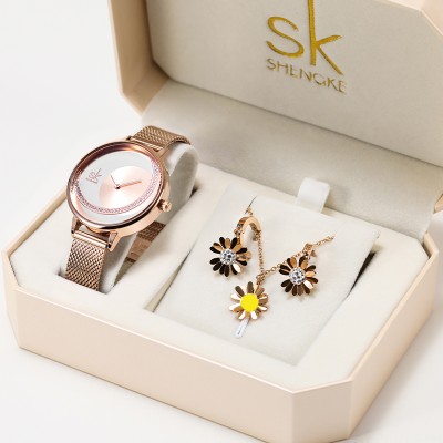 OVERFLY SHENGKE Analog Watch with Jewellery Luxury Combo Set For Women  (K0088-B)