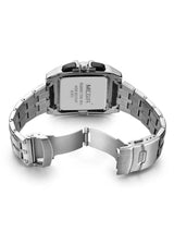 OVERFLY Megir-2018 Black-Silver Luxury Chronograph Watch For-Men