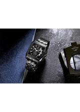 OVERFLY Megir Black Luxury Chronograph Watch For-Men(2018)