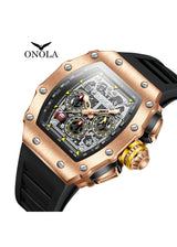 OVERFLY Onola Unique Dial Chronograph Luxury wrist Watch For Men