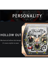 OVERFLY Onola Unique Dial Chronograph Luxury wrist Watch For Men