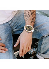 OVERFLY Onola Double Tourbillon Automatic Skeleton Mechanical Flywheel Unique Dial Luxury Men's Watch (NOW IN INDIA)6828-WHITE-RG