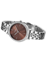 Onlyou Brown-Silver Analog Watch For-Ladies