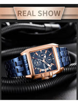 Megir Mens Watch Blue Luxury Chronograph Watch For-Men