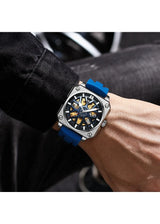 OVERFLY Unique Wheel Dial Automatic Luxury Men's Watch (NOW IN INDIA) BIDEN-0323-Blue