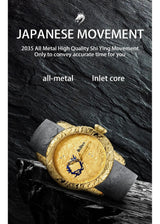 OVERFLY BIDEN Analog Dragon Dial Luxury Men's Watch Watch (NOW IN INDIA)(BD-8041-Gold)