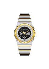 OVERFLY KADEMAN Luxury Digiatl Chronograph & Dual Time ladies Watch ( NOW IN INDIA)(Gold-Silver)