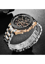 Overfly LIGE Chronograph Luxury Men's Watch NOW IN INDIA)-Black