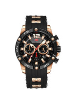 Overfly MINI FOCUS Sports Chronograph Watch For-Men(349-Black)