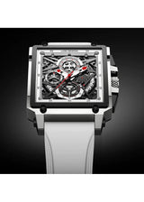 OVERFLY LIGE NOW IN INDIA - Rectangle Dial Men's Analog Chronograph Watch (White)