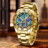 OVERFLY BIDEN Mens Watch Analog Chronograph Luxury wrist Watch for Men