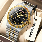 OVERFLY POEDAGAR Analog Multifunction Luxury Watch for Men