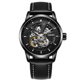 OVERFLY OUBAOER Automatic Skeleton Mechanical Luxury wrist Watch For Men