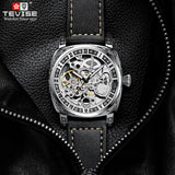 TEVISE Mens Automatic Skeleton Dial Luxury Watch for Men