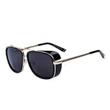 Iron Man Black Unisex Sunglasses (3023-Gold-Black)