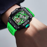 ONOLA Mens Watch Automatic Mechanical Skeleton Dial Luxury wrist Watch For Men Analog Watch - For Men