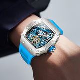 ONOLA Mens Watch Automatic Mechanical Skeleton Dial Luxury Wrist Watch For Men Analog Watch - For Men