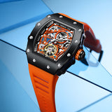 ONOLA Mens Watch Automatic Mechanical Skeleton Dial Luxury Wrist Watch For Men Analog Watch - For Men