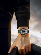 OVERFLY BIDEN Mens Dual Time Chronograph Luxury Wrist Watch For Men Analog-Digital Watch