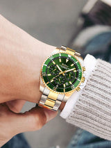 OVERFLY BIDEN Mens Watch Analog Chronograph Luxury wrist Watch for Men