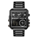 OVERFLY SANDA NOW IN INDIA - Square Dial Men's Analog & Digital Chronograph Watch (Black)