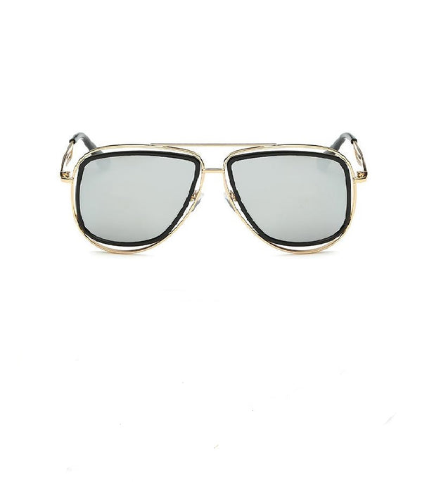 Phantom Stylish With UV Protected Unisex  Sunglasses (6629-Gold-Grey)