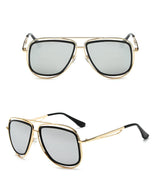 Phantom Stylish With UV Protected Unisex  Sunglasses (6629-Gold-Grey)