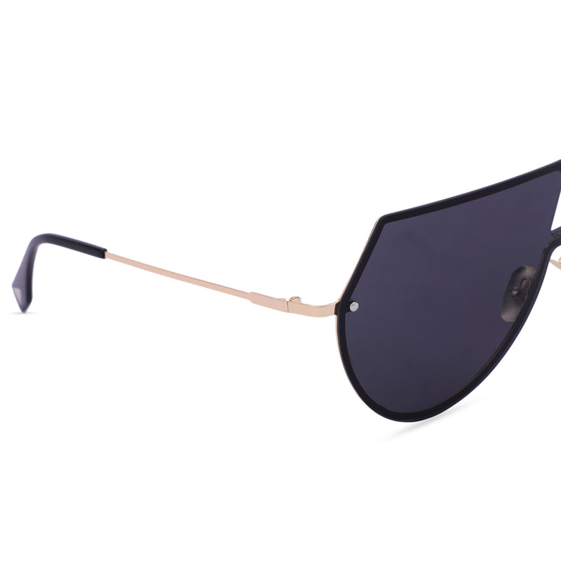 The Beast American Unisex Sunglasses (6633-Gold-Black)