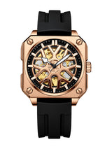 OVERFLY BIDEN Unique Wheel Dial Automatic Skeleton Mechanical Luxury Men's Watch (NOW IN INDIA)
