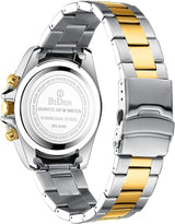 OVERFLY BIDEN Mens Analog Chronograph Luxury Rainbow Bezal wrist Watch For Men