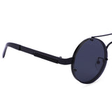Steampunk Black With UV Protected Unisex Sunglasses (8151-Black-A)