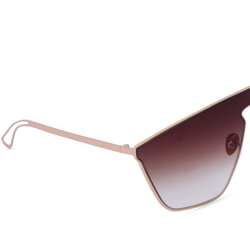 Muscle Unisex Sunglasses (66126-Grey-Gold)