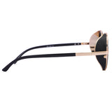 NINJA UV Protected Unisex Sunglasses (578-Black-Gold)