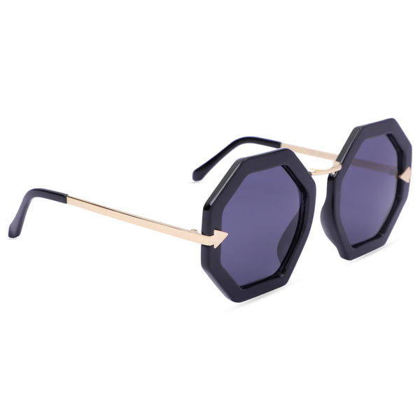ROYAL UV Protected Unisex Sunglasses (X2719-Black)