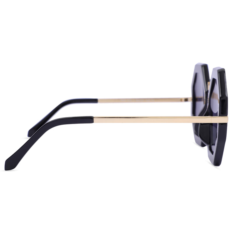 ROYAL UV Protected Unisex Sunglasses (X2719-Black)