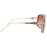 Hot Dashing Unisex Sunglasses (2405-Gold-Brown)