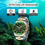 OVERFLY BIDEN Mens Watch Analog Chronograph Luxury wrist Watch for Men