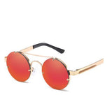 Steampunk Red With UV Protected Unisex Sunglasses (8151-Red-A)