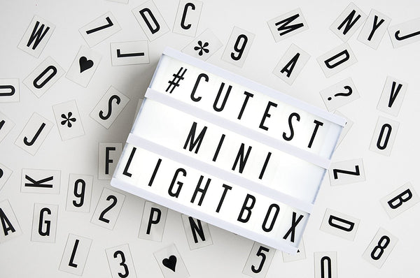 Mini A6 Magnetic Cinema LetterBox - LED with 90 letters & Symbols, to create personalized marquee signs