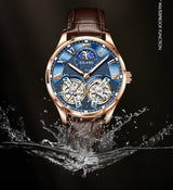 AILANG Mens Watch Automatic Chronograph Mechanical Skeleton Luxury wrist Watc For Men