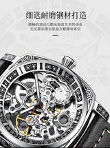 TEVISE Mens Automatic Skeleton Dial Luxury Watch for Men