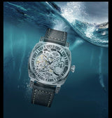 TEVISE Mens Automatic Skeleton Dial Luxury Watch for Men