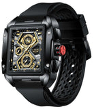 OVERFLY LIGE Mens Watch Analog Chronograph Luxury Rectangle Dial wrist Watch For Men