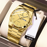 OVERFLY POEDAGAR Mens Watch Analog Multifunction Luxury wrist Watch For Men