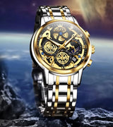 OVERFLY OLEVS Mens Watch Analog Chronograph Luxury  wrist Watch For Men