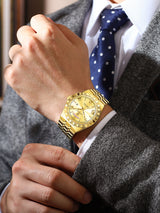 OVERFLY POEDAGAR Analog Multyfunction Luxury Watch for Men