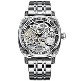 TEVISE Mens Automatic Skeleton Dial Luxury Watch for Men