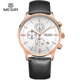 OVERFLY Megir-2011-GOLD Chronograph Watch For-Men